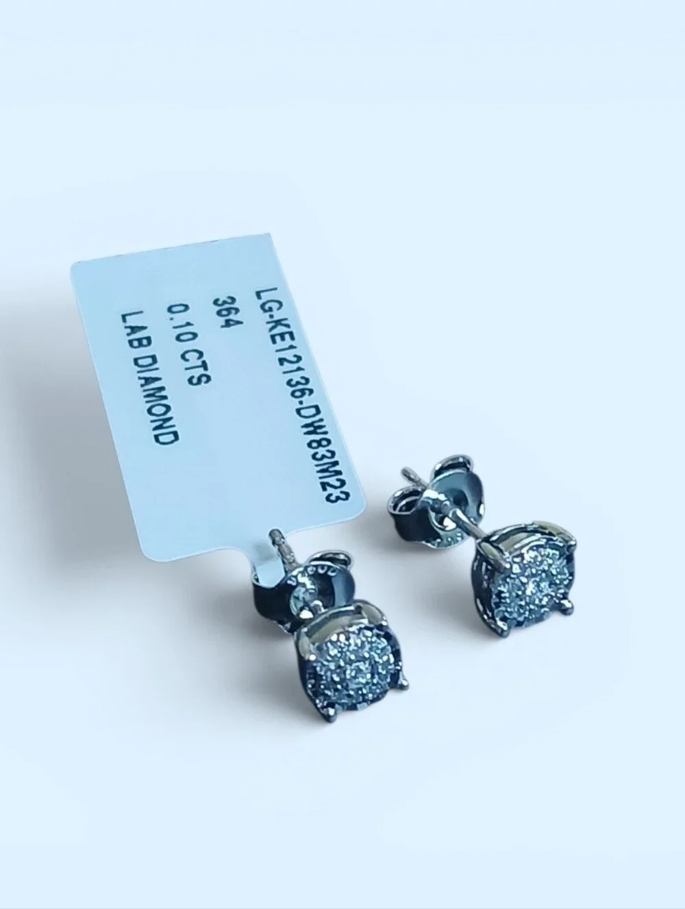 925 Lab Diamond Earrings